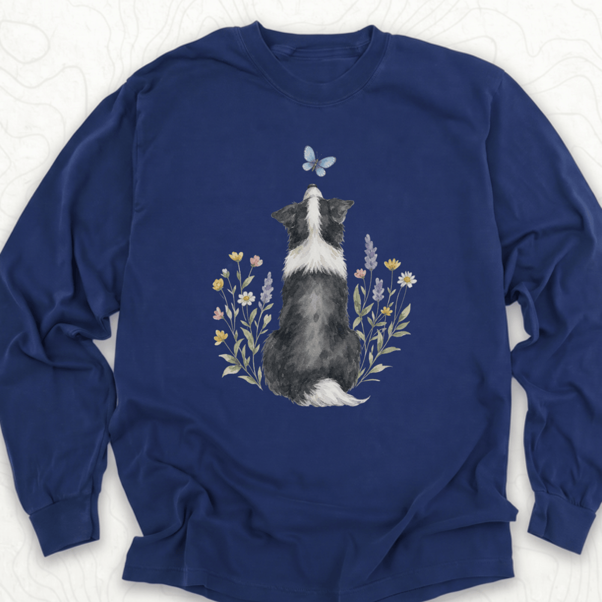 Butterfly Dog LS T-shirt