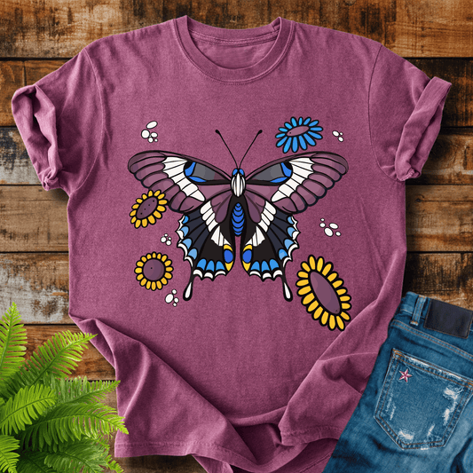 Butterfly Flowers T-shirt