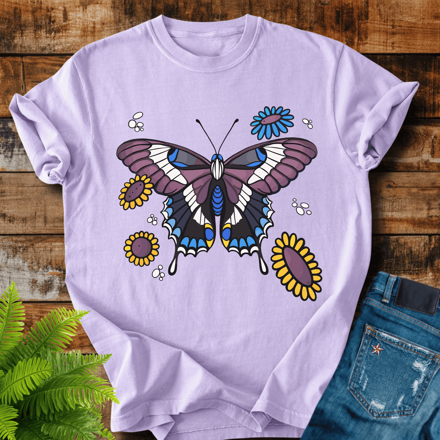 Butterfly Flowers T-shirt