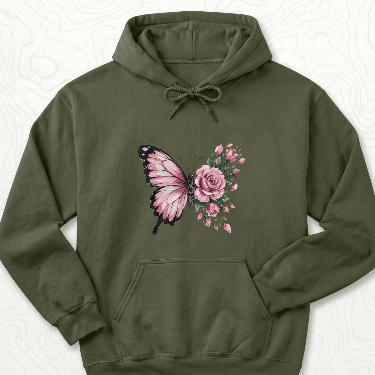 Butterfly Rose Hoodie