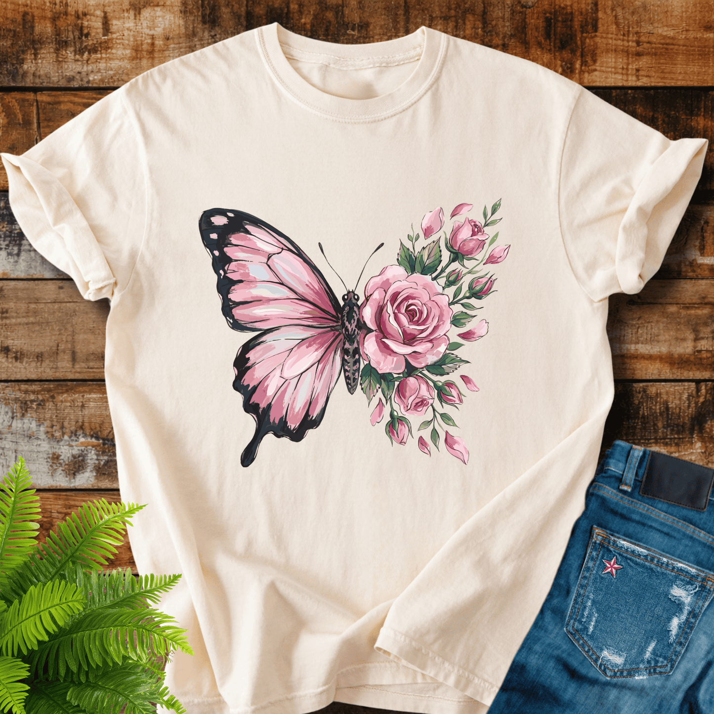 Butterfly Rose T-shirt