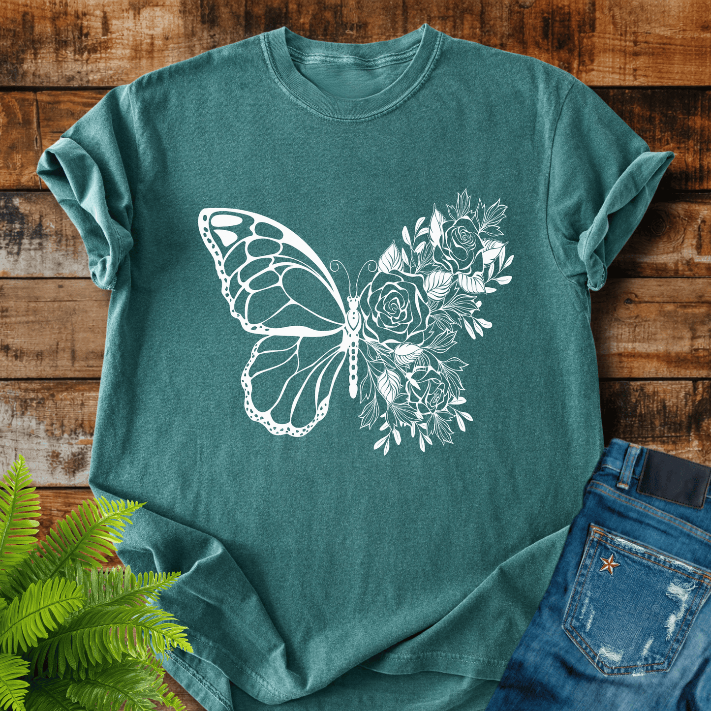 Butterfly Roses T-shirt