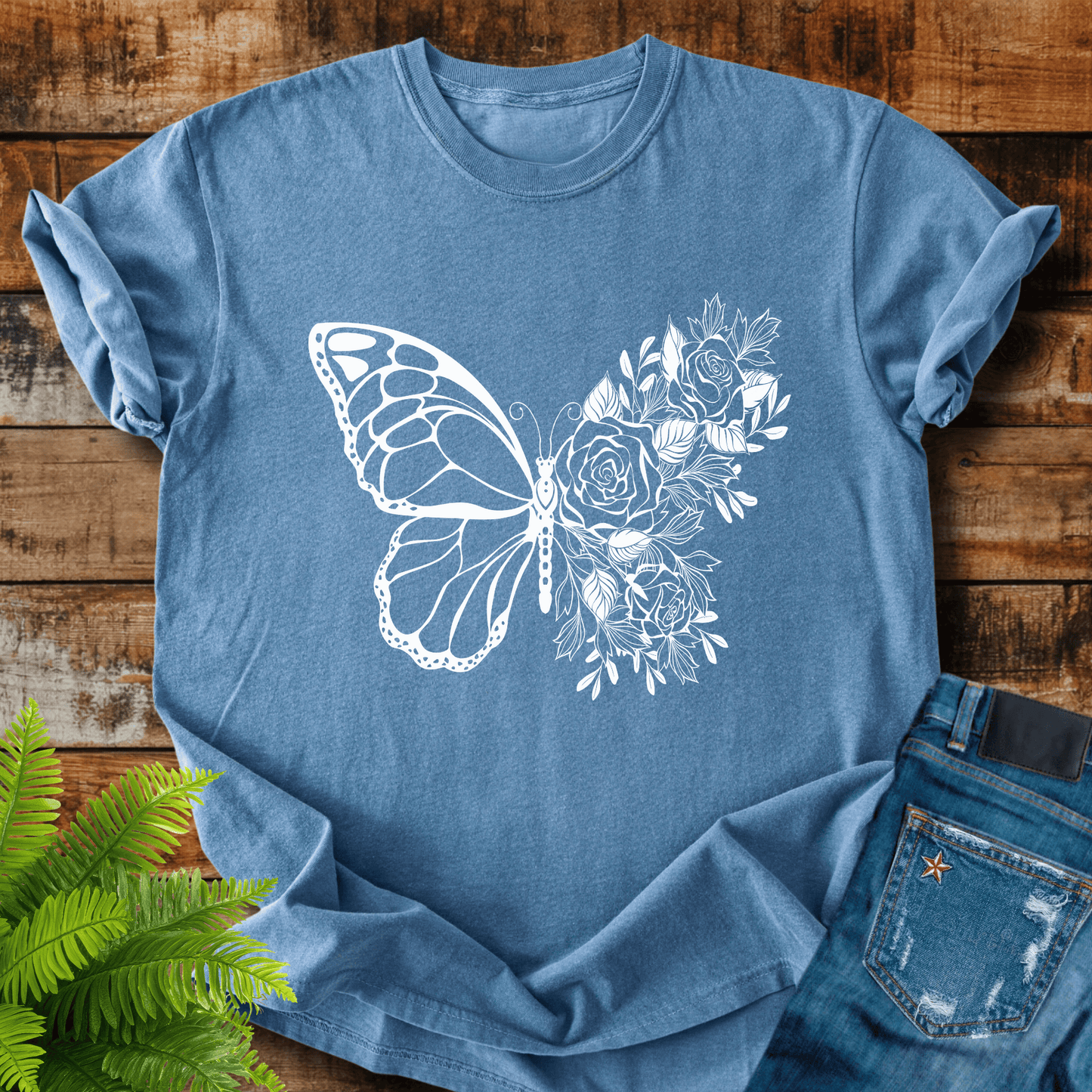 Butterfly Roses T-shirt