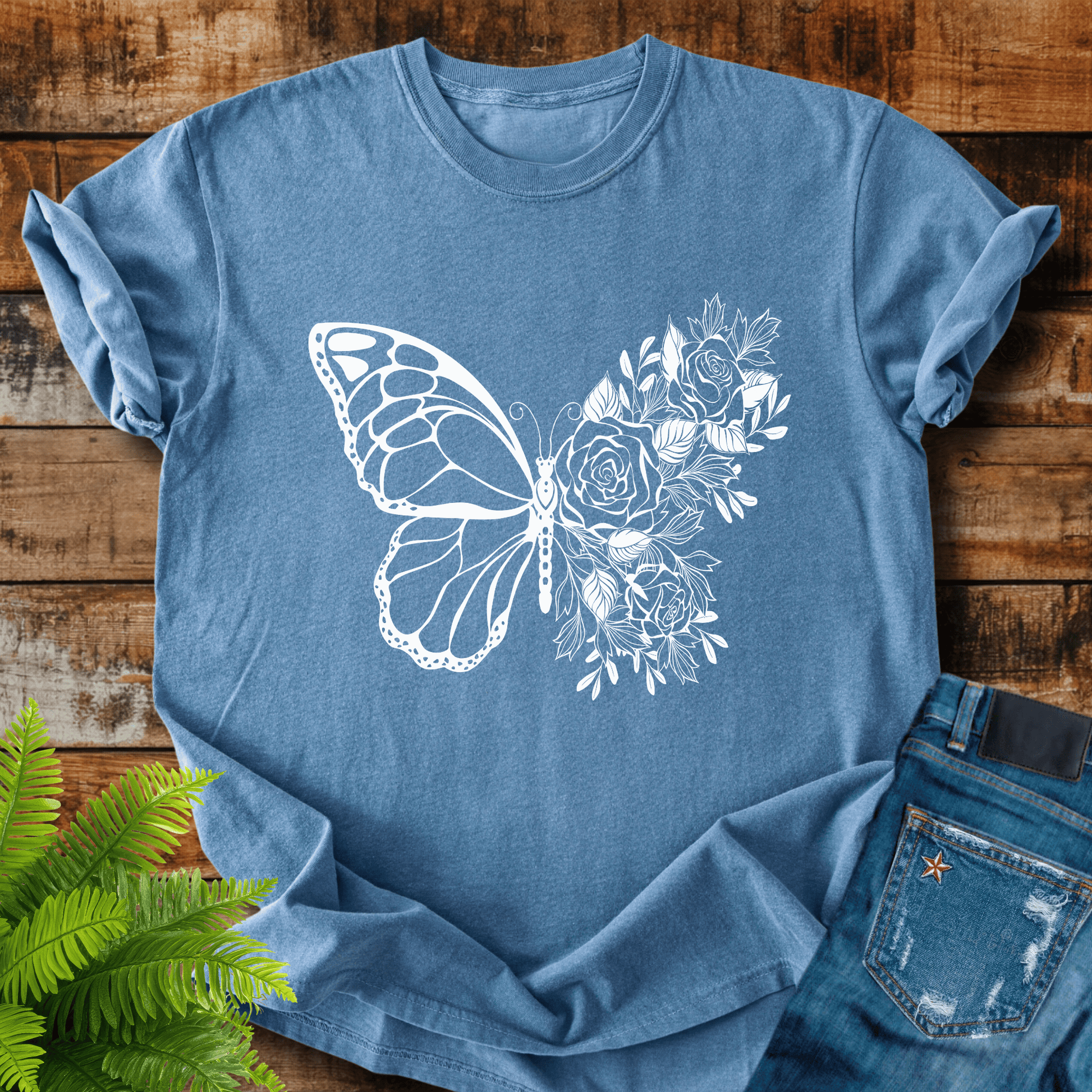 Butterfly Roses T-shirt