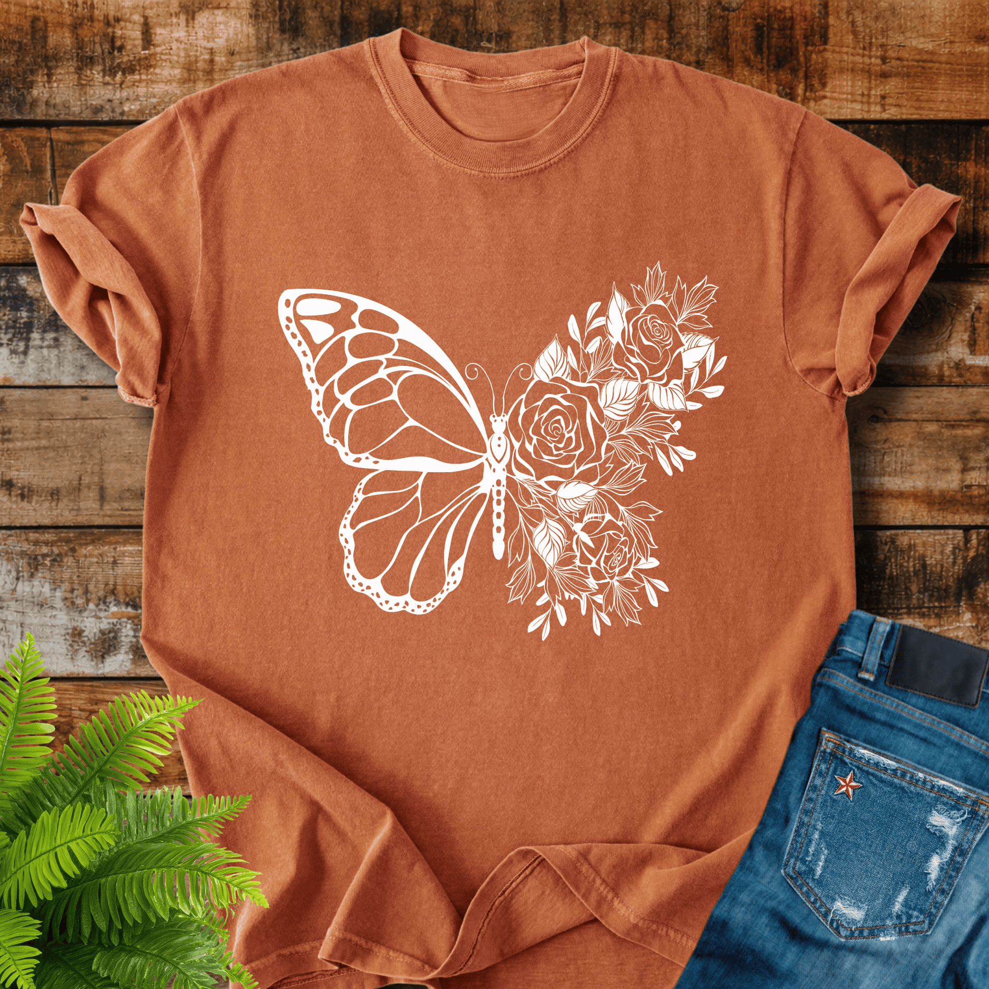 Butterfly Roses T-shirt