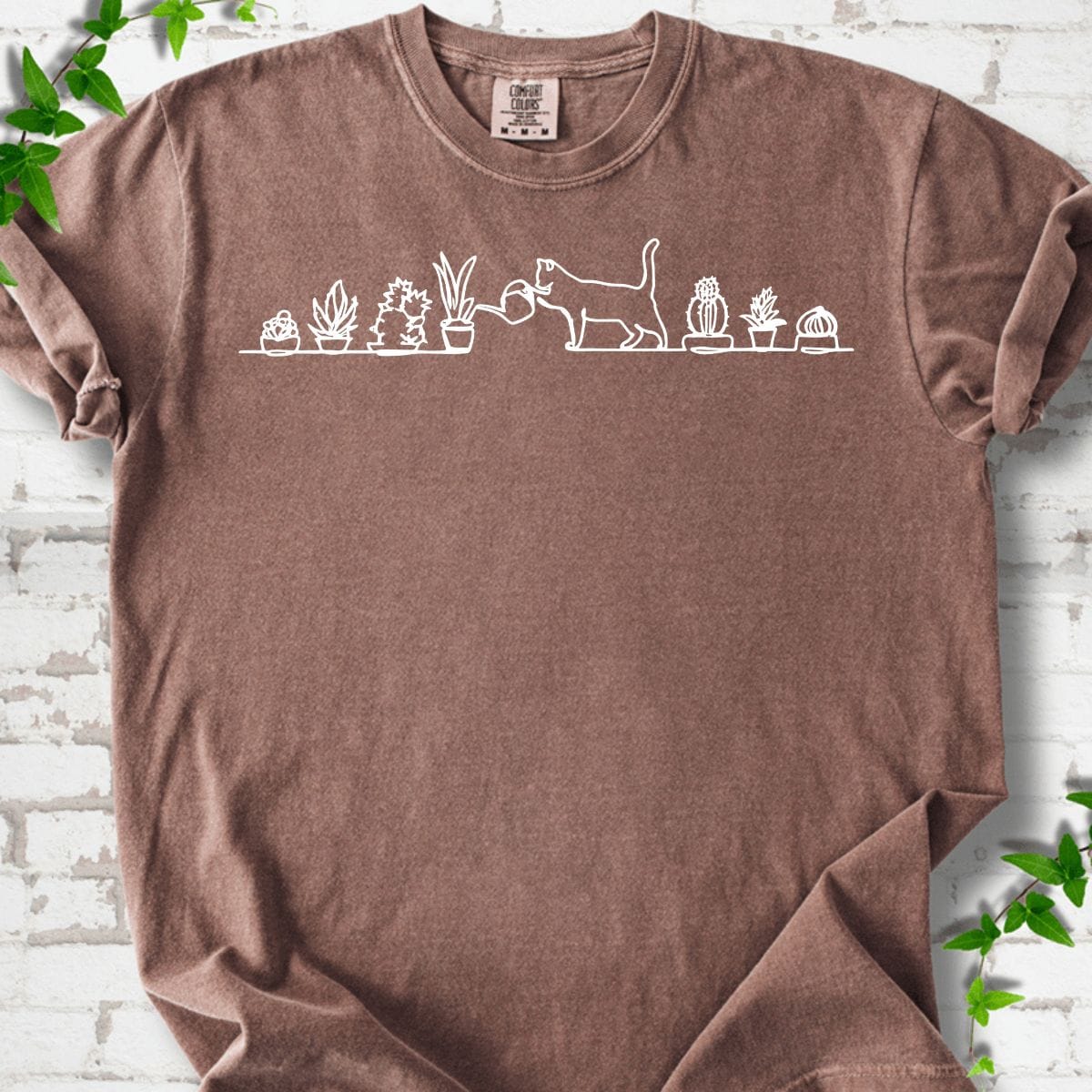 Cactus and Cat T-Shirt