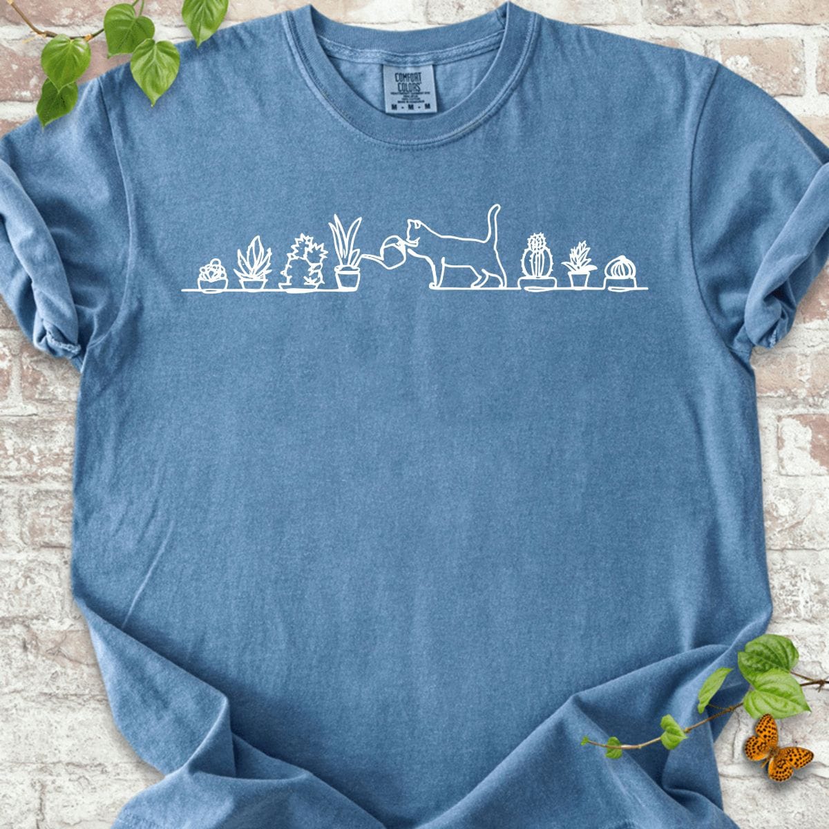 Cactus and Cat T-Shirt