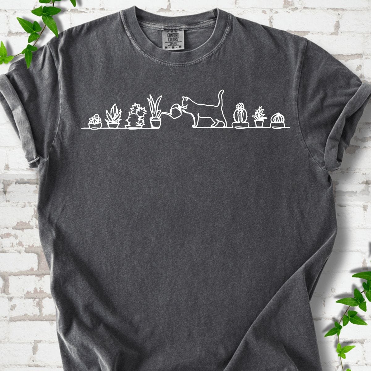 Cactus and Cat T-Shirt