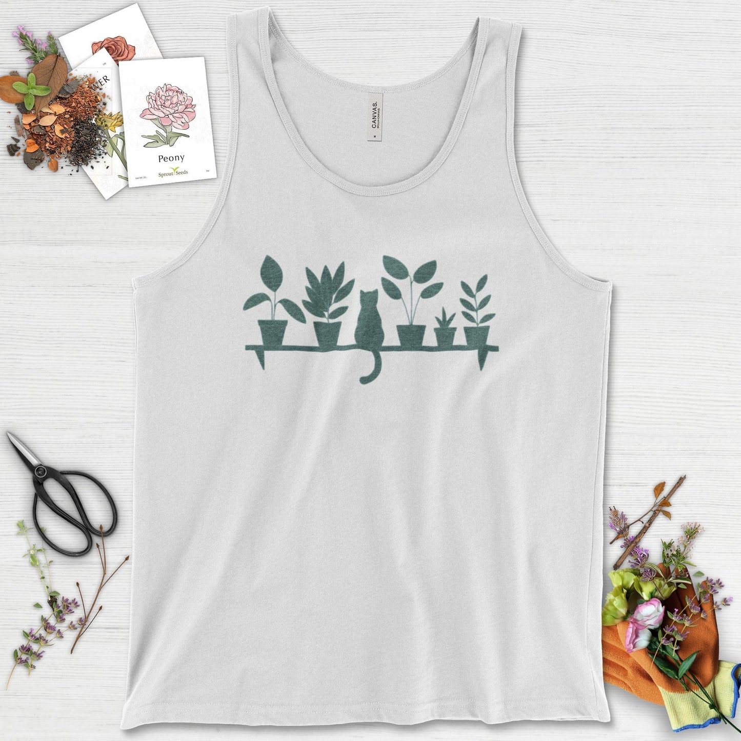 Cat Among Houseplants Tank Top