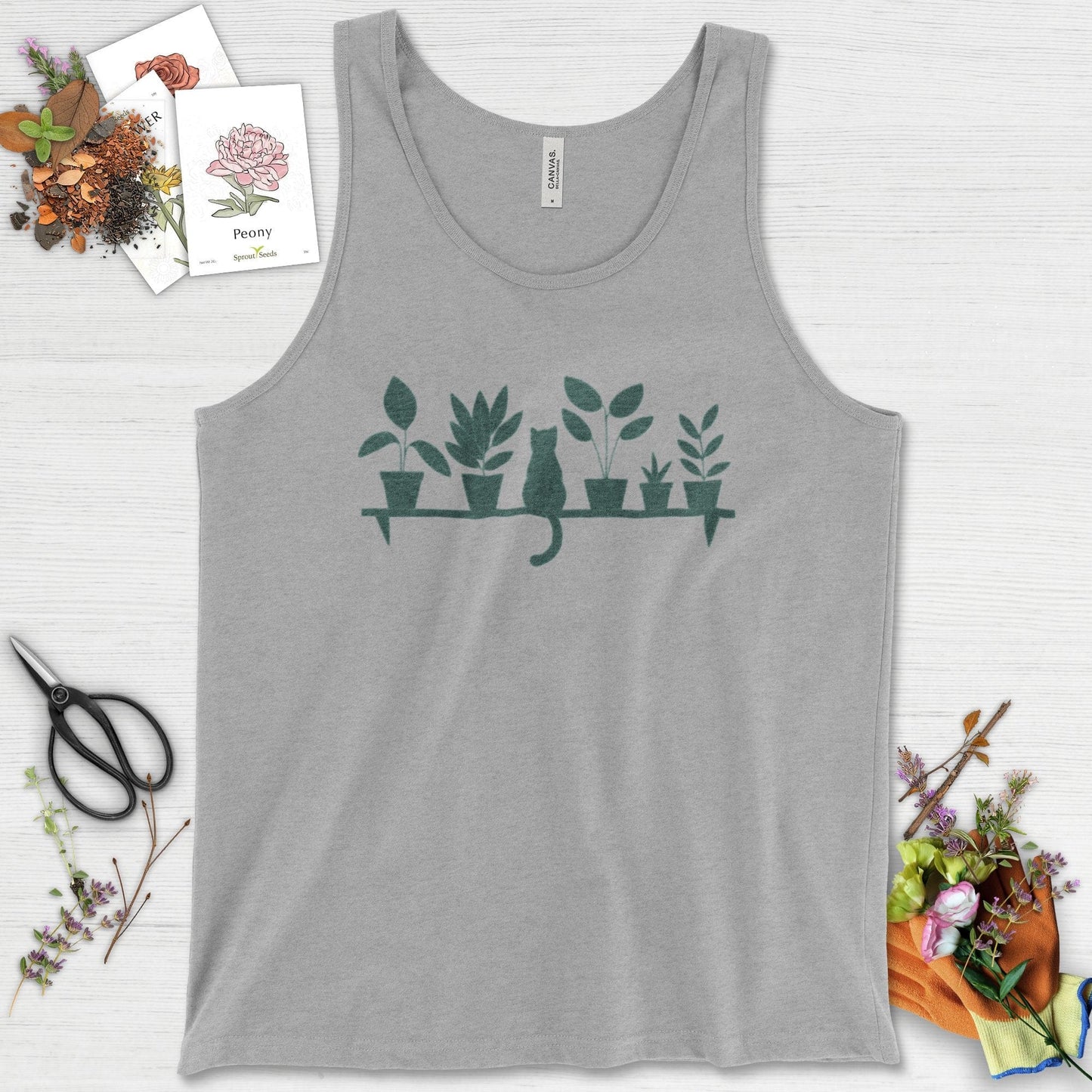 Cat Among Houseplants Tank Top