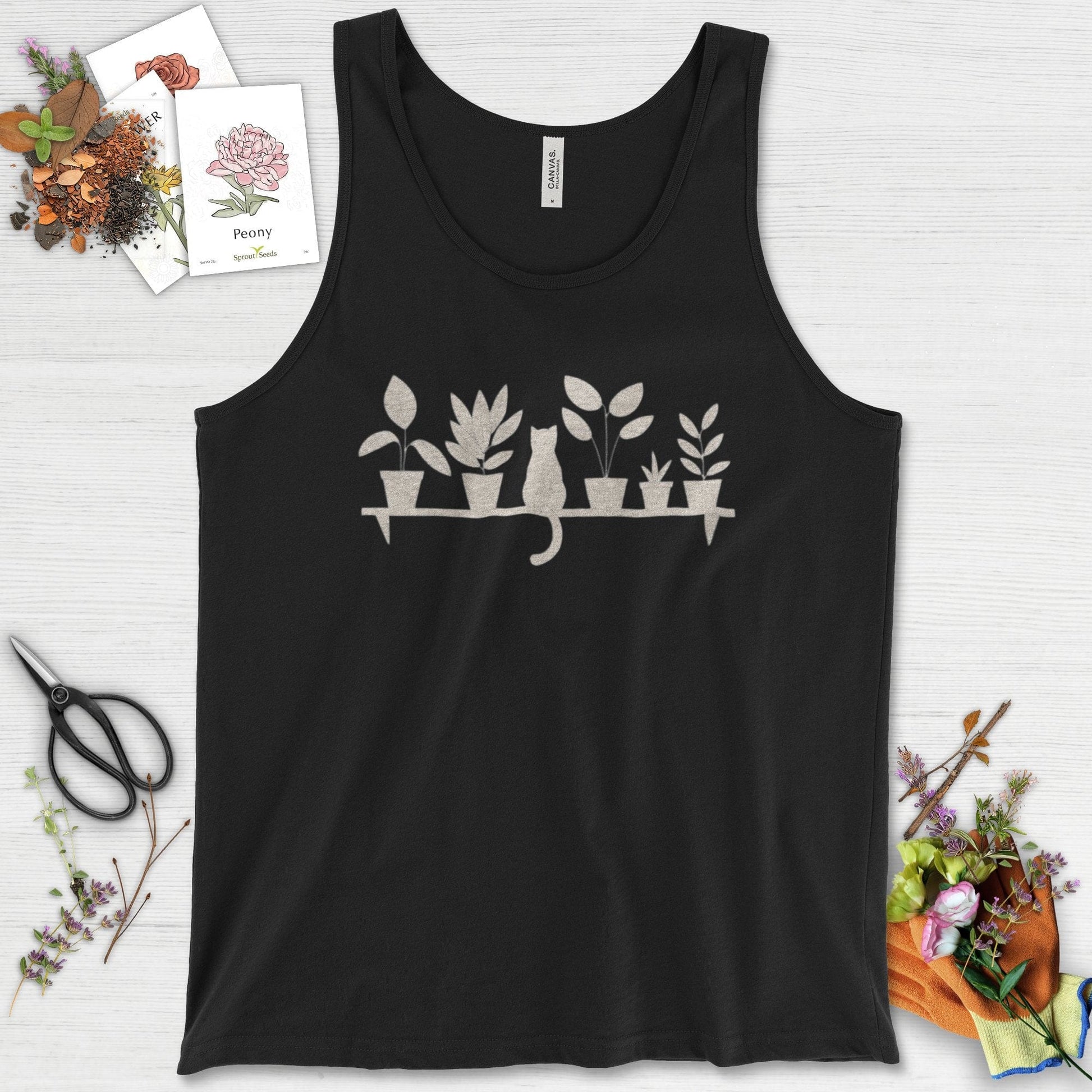 Cat Among Houseplants Tank Top