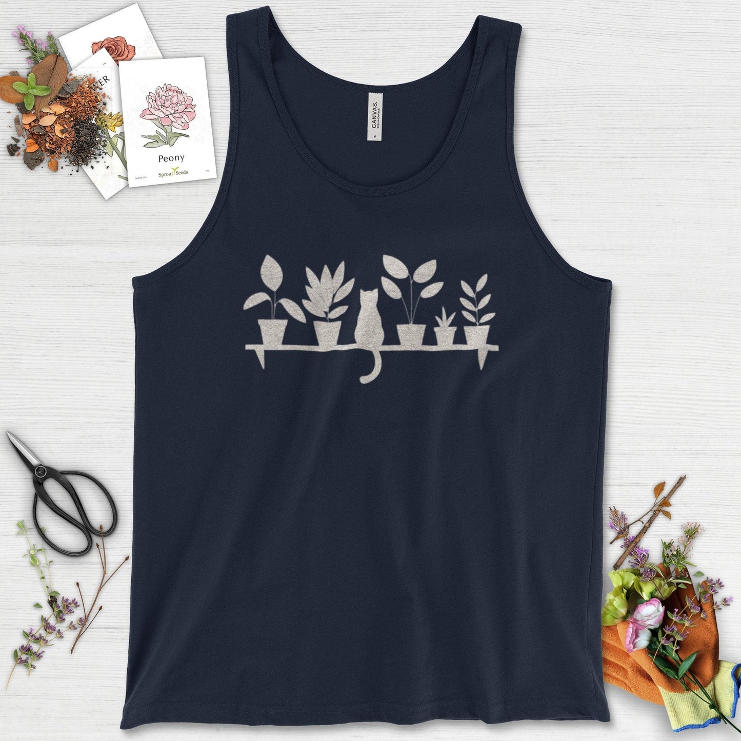 Cat Among Houseplants Tank Top