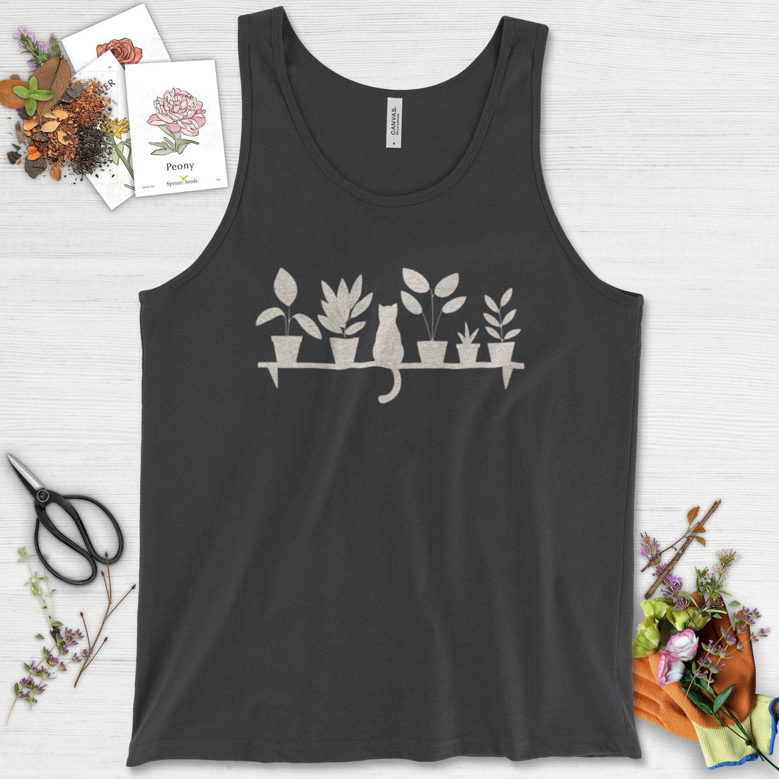 Cat Among Houseplants Tank Top
