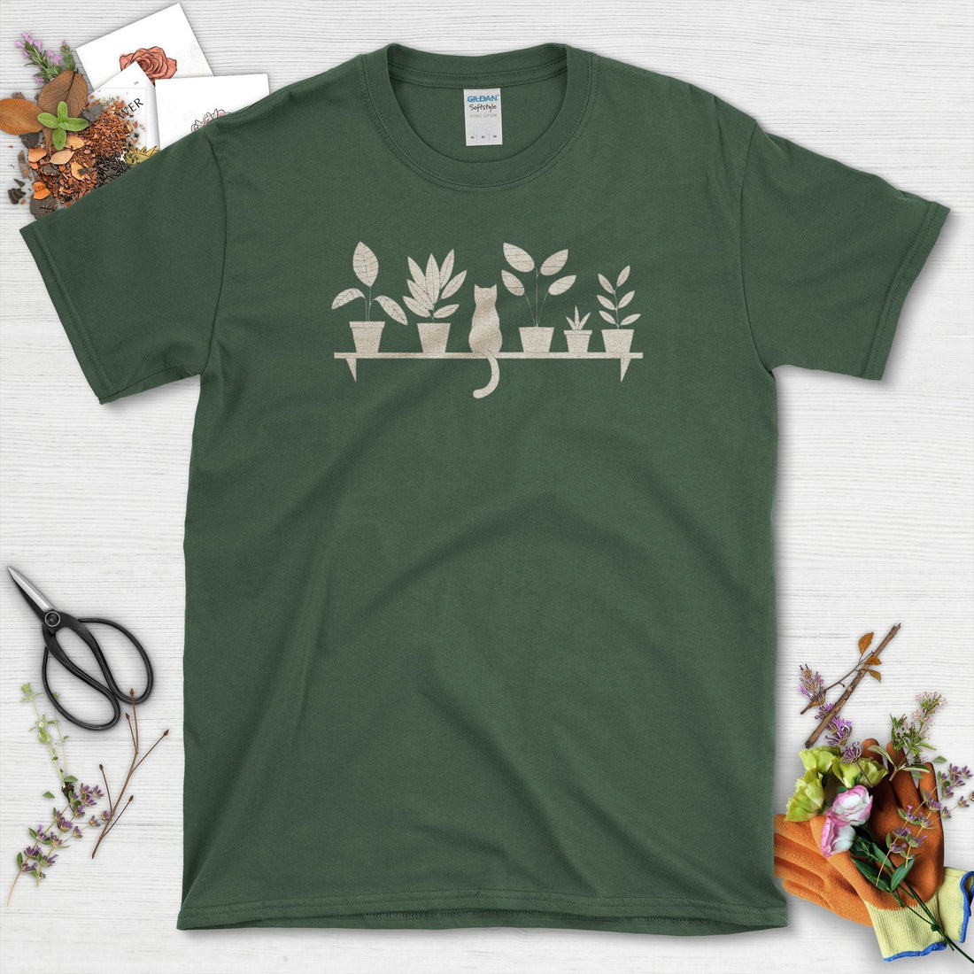 Cat Among Houseplants Youth T-Shirt