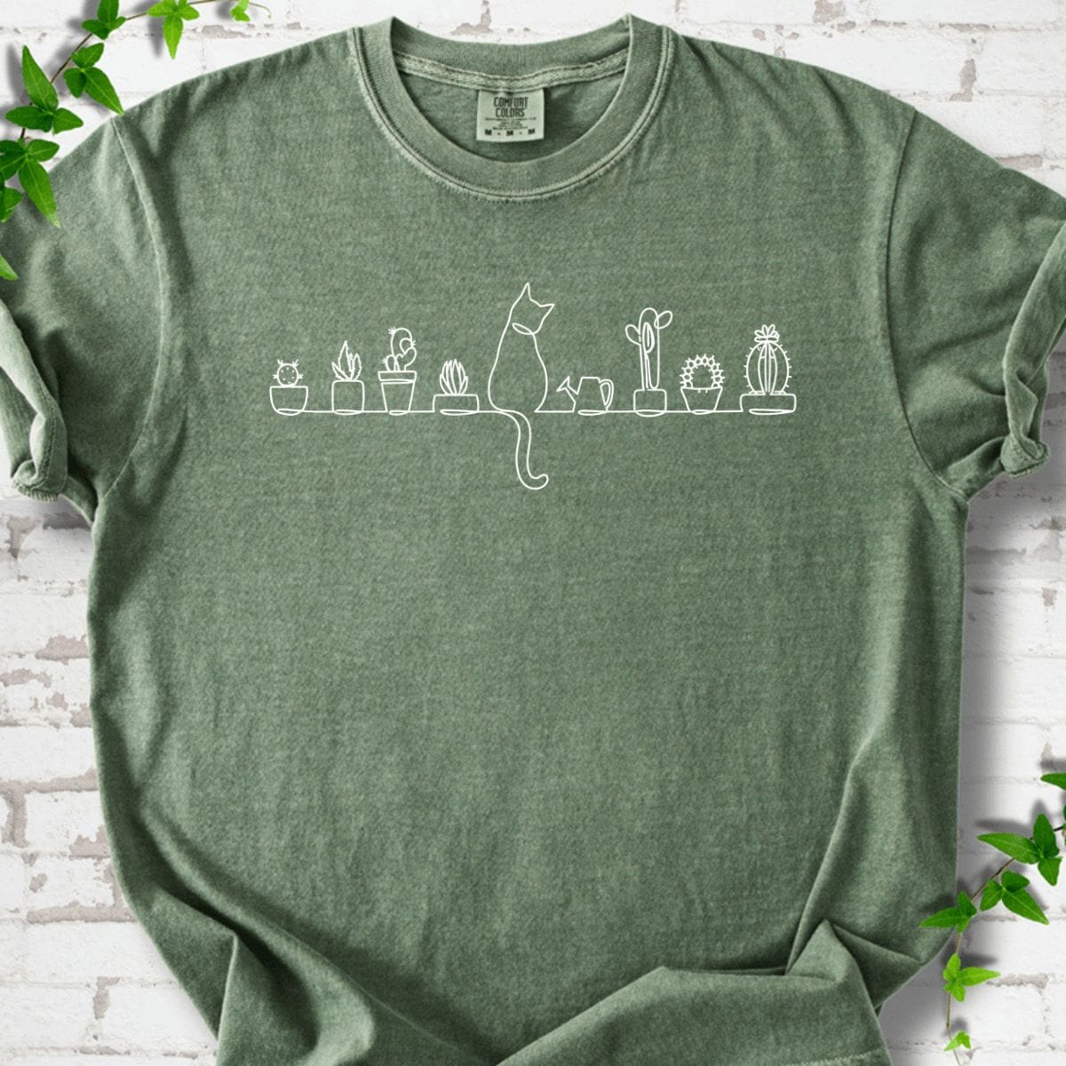 Cat and Cactus T-Shirt