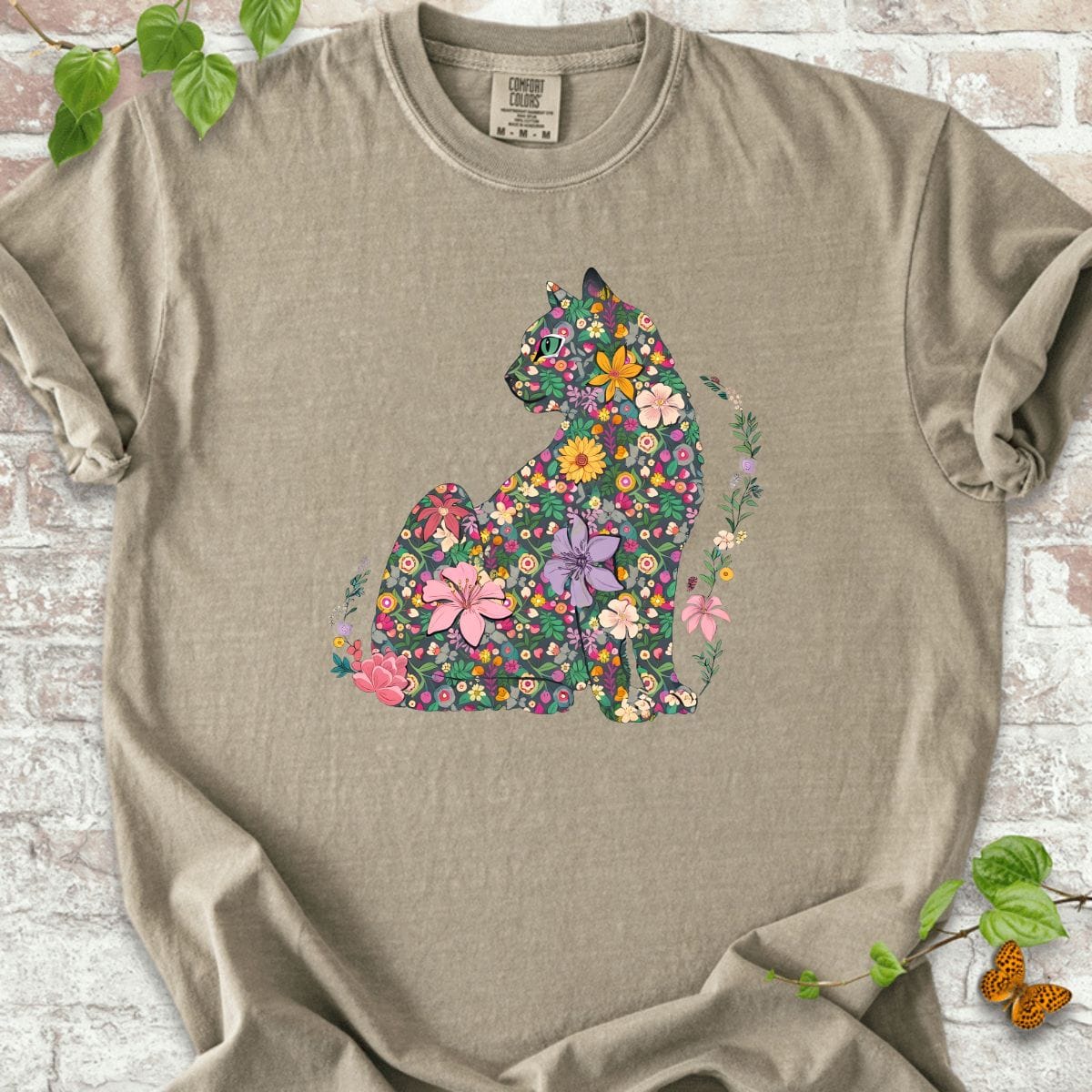Cat Flowers T-Shirt