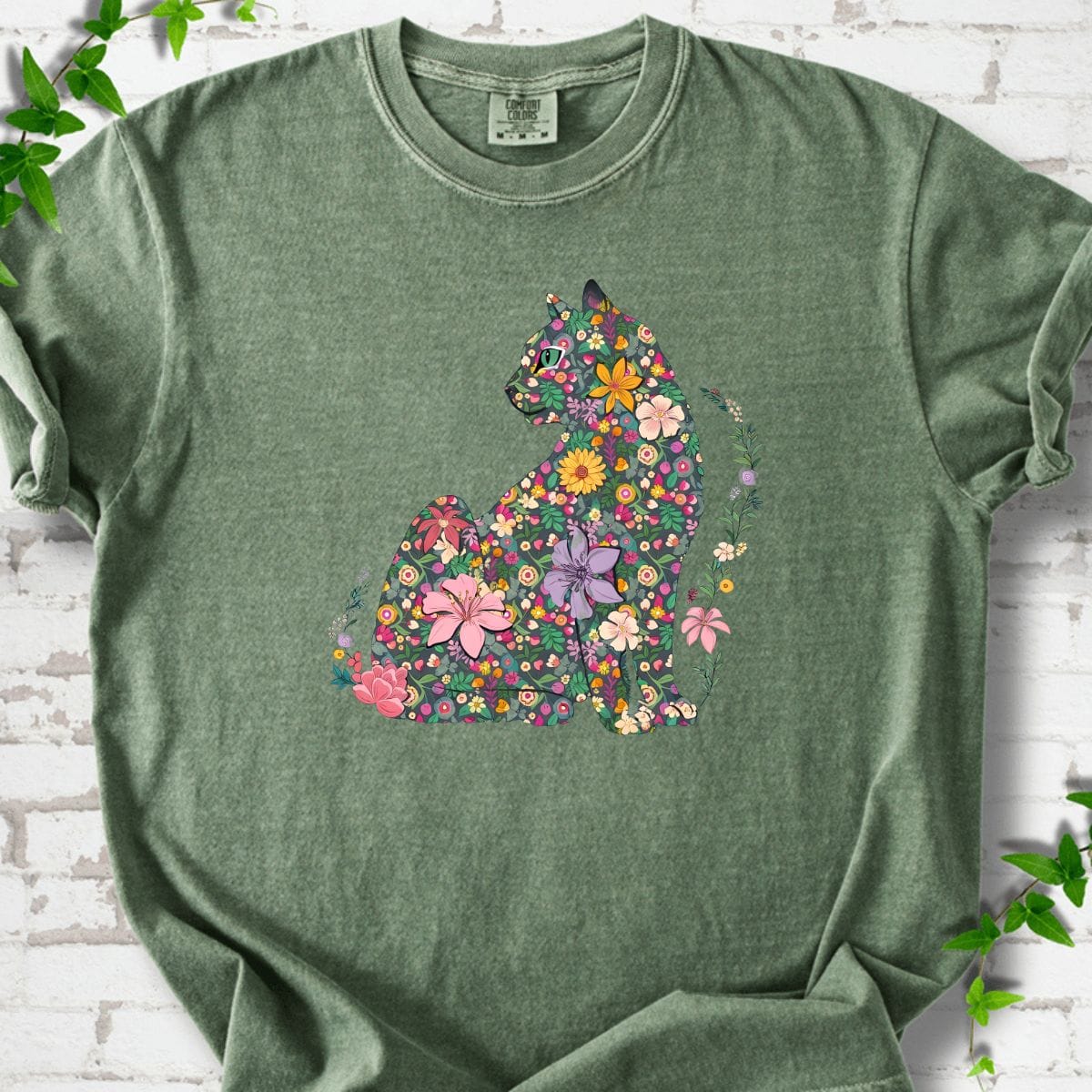 Cat Flowers T-Shirt