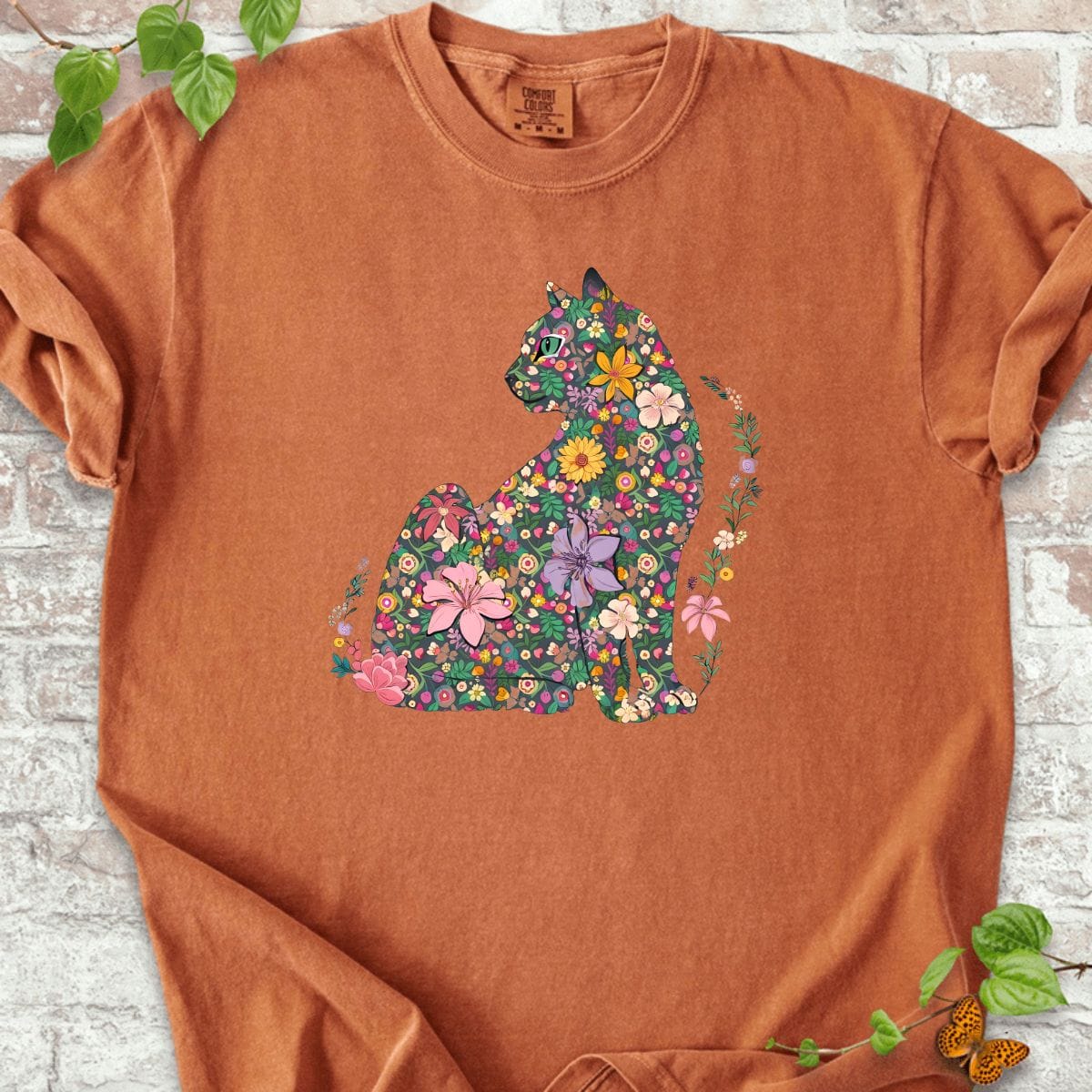 Cat Flowers T-Shirt
