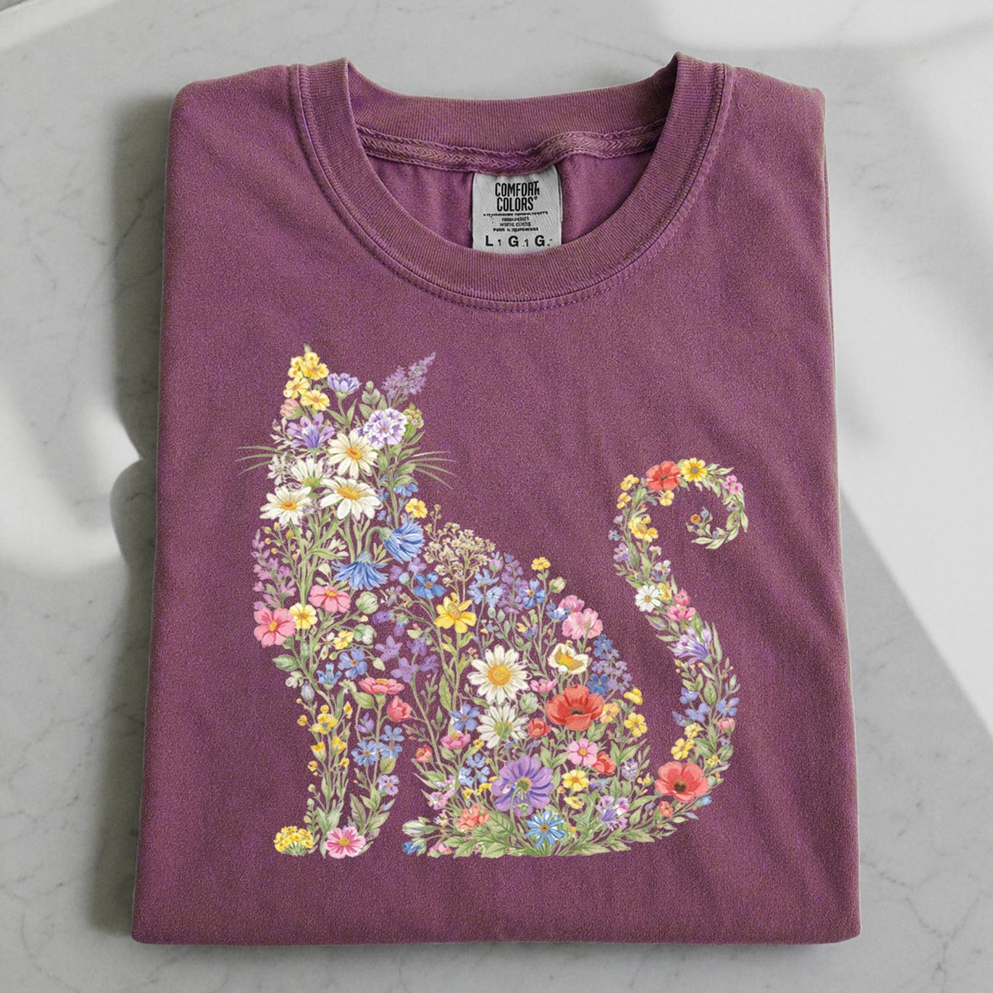 Wildflower Cat T-Shirt