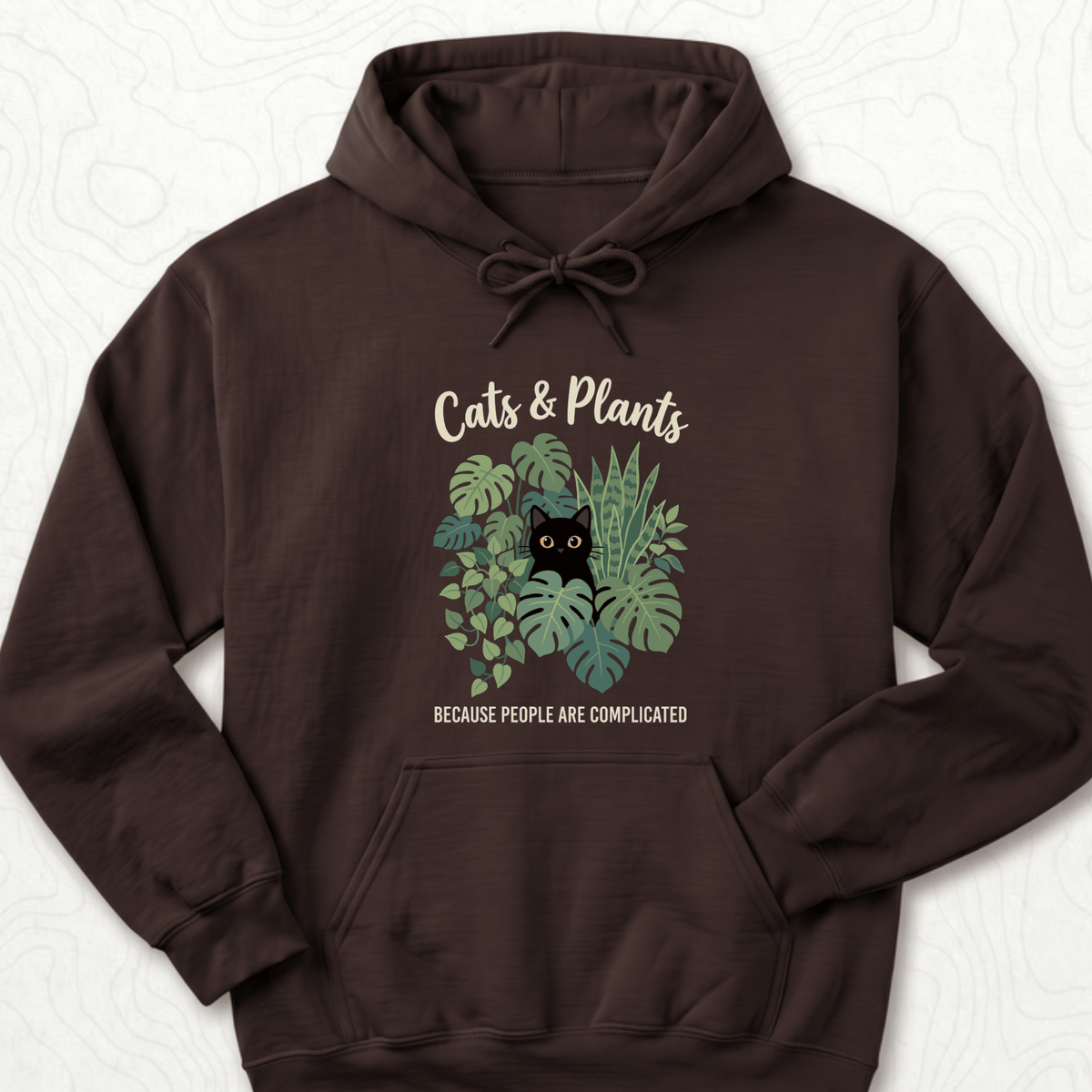 Cats And Plants Hoodie