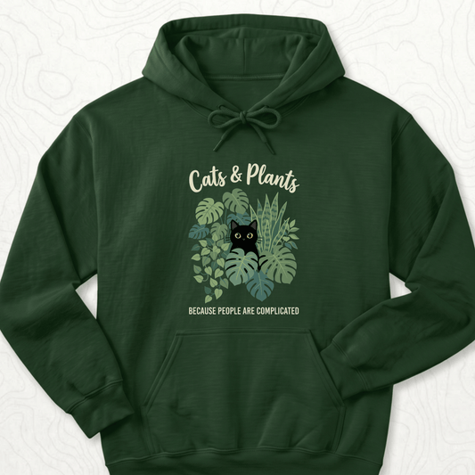 Cats And Plants Hoodie