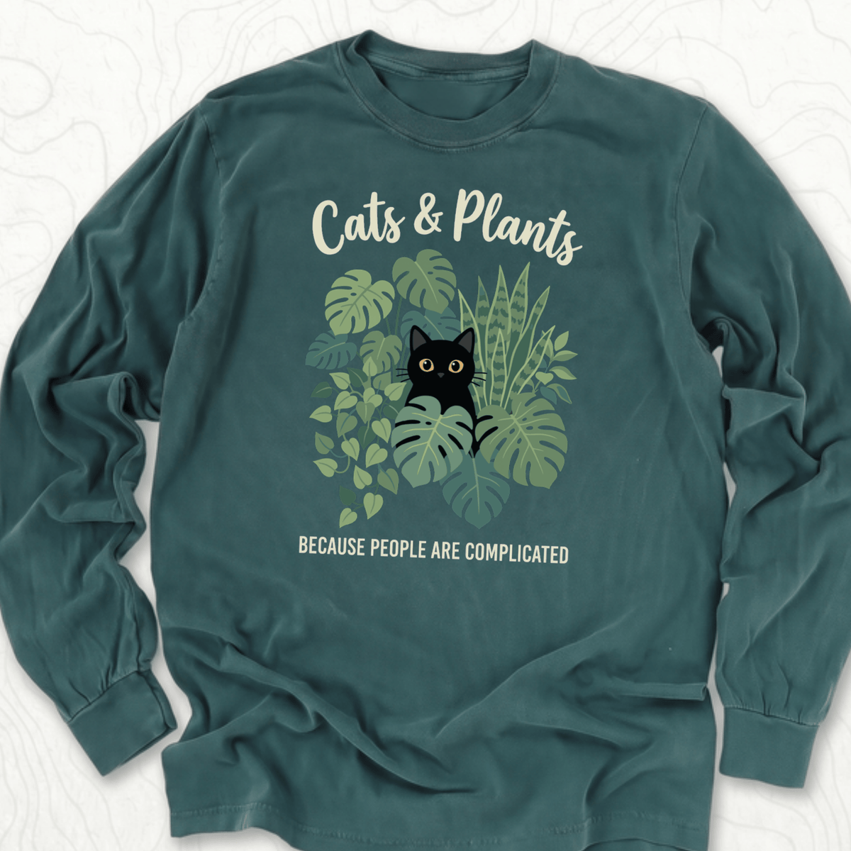 Cats And Plants LS T-shirt