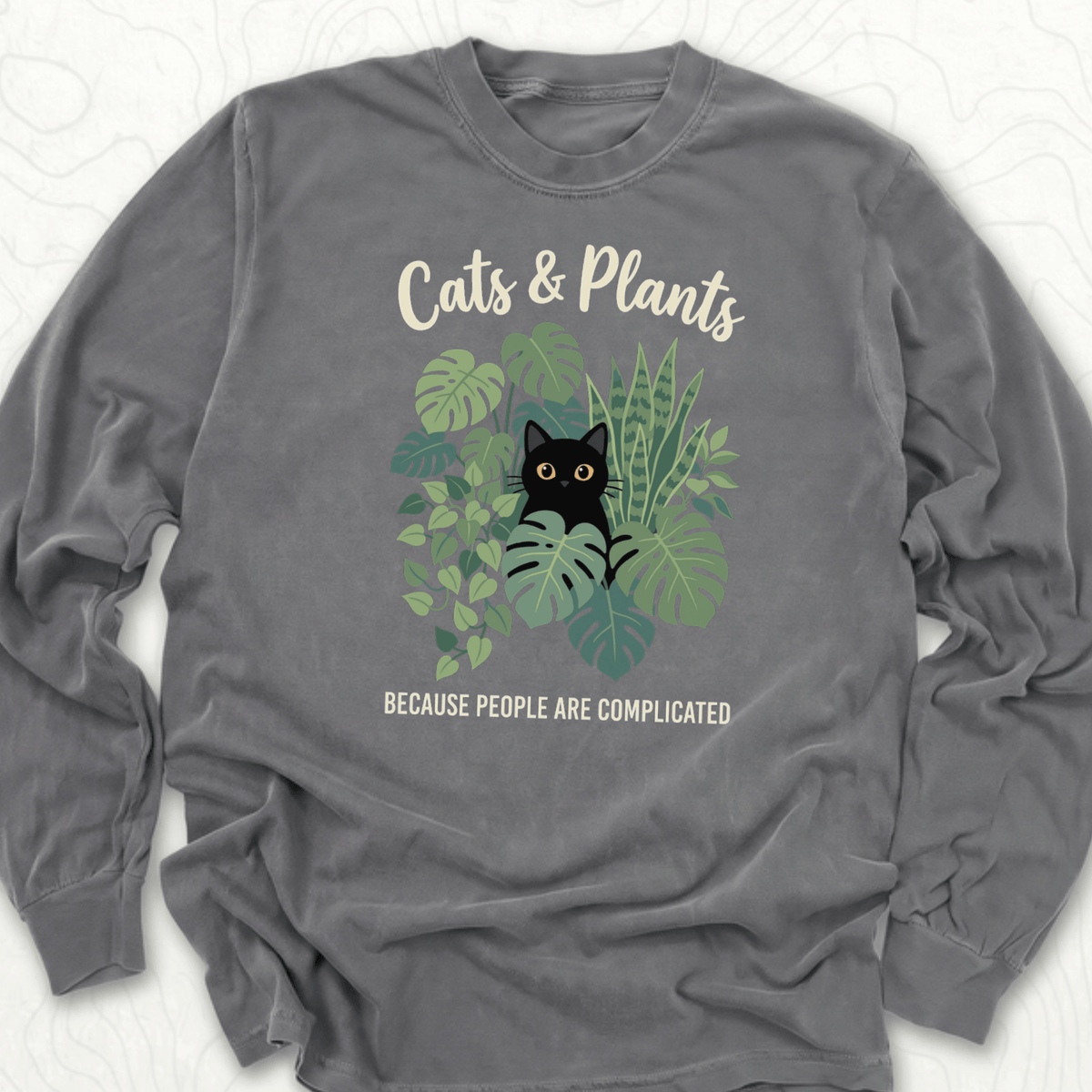 Cats And Plants LS T-shirt