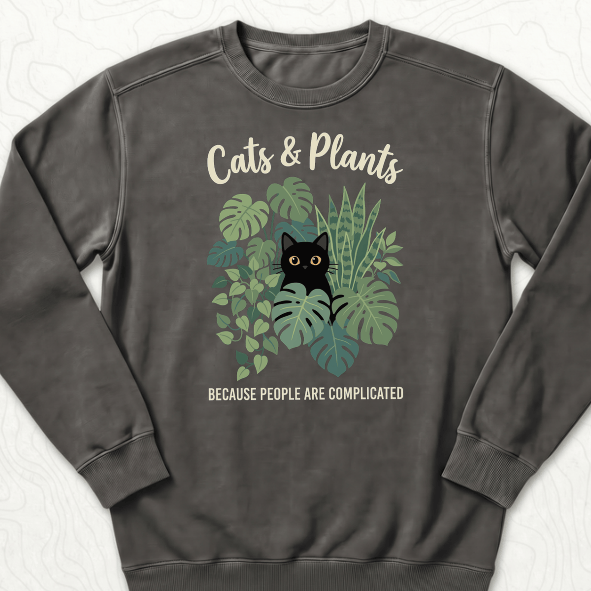 Cats And Plants Sweatshirt