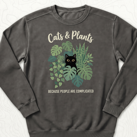 Cats And Plants Sweatshirt