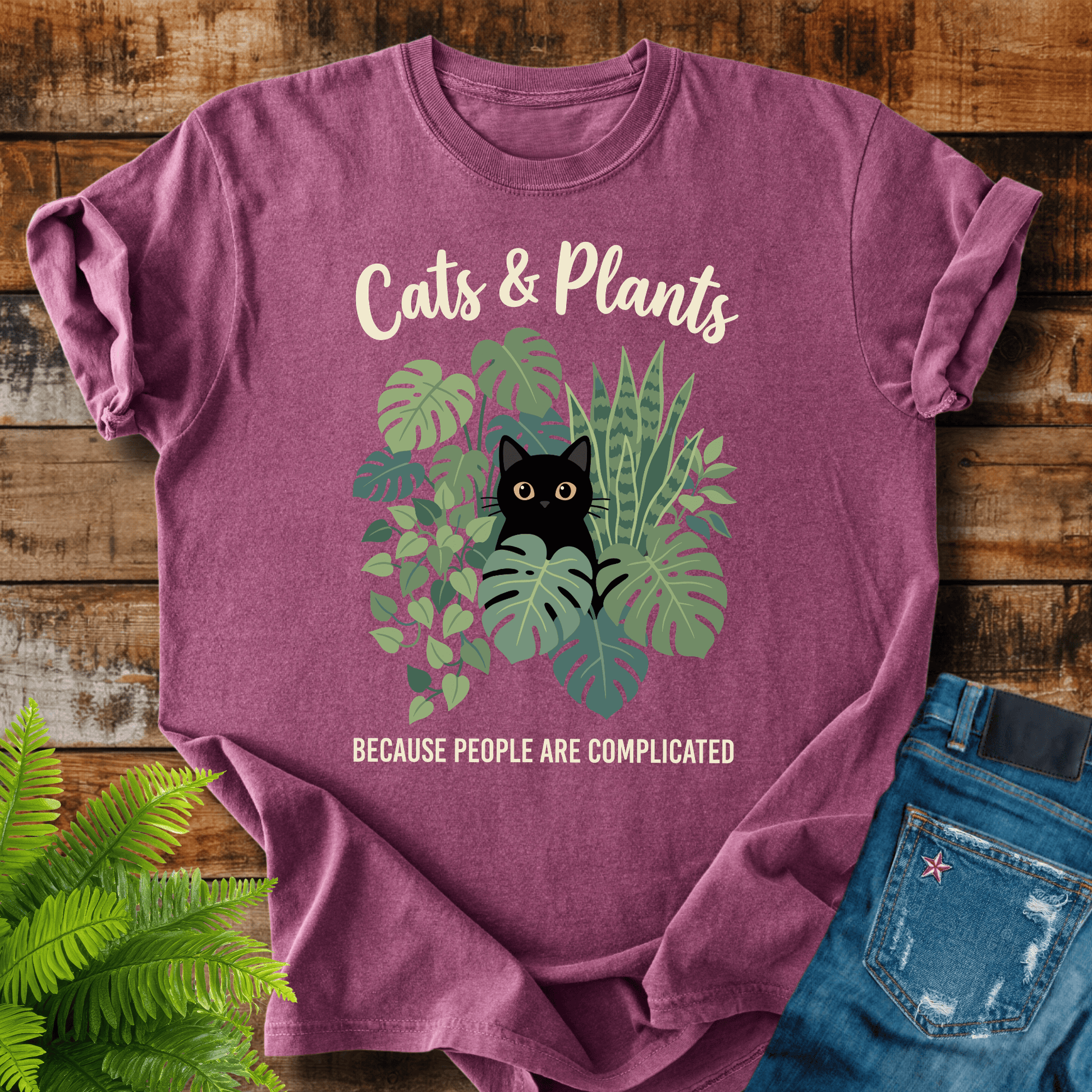 Cats And Plants T-shirt