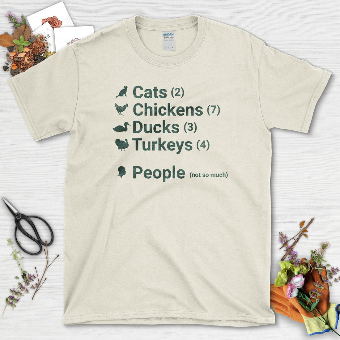 Cats Ducks Turkeys People T-Shirt