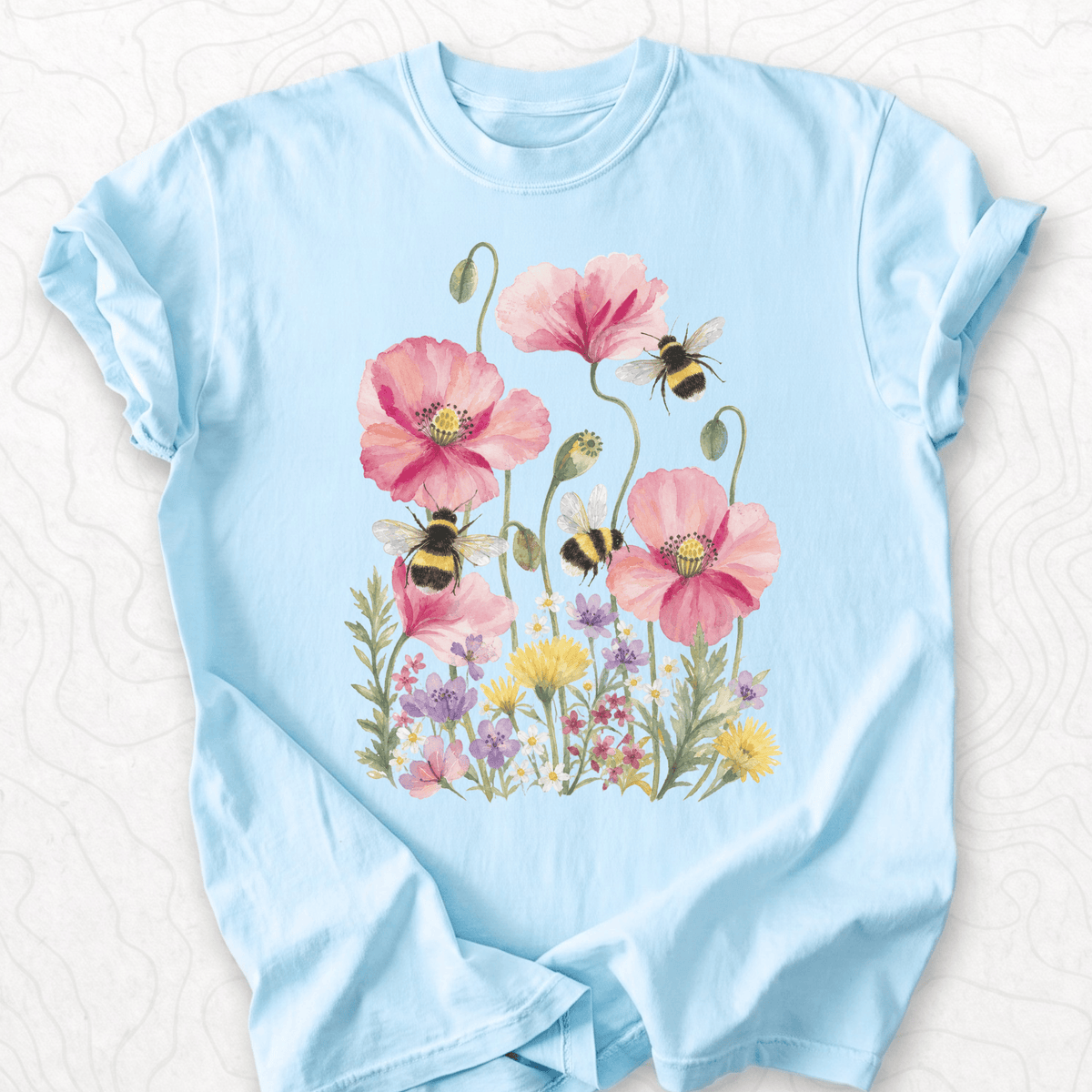 Bee Flower Garden T-shirt