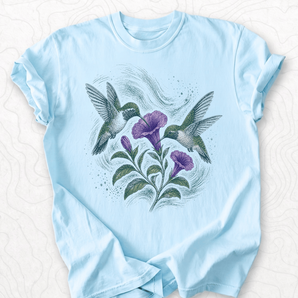 Hummingbird Flowers T-shirt