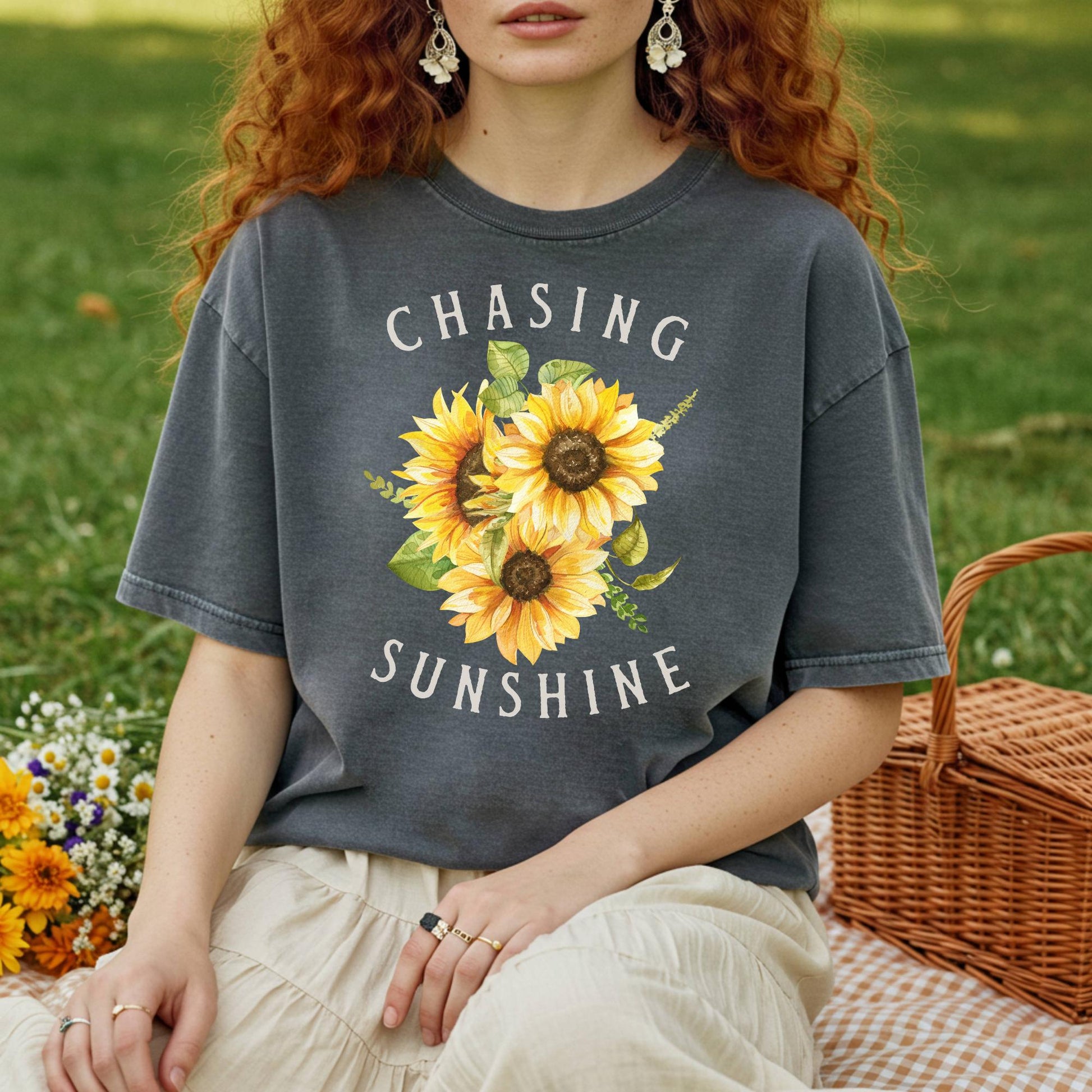 "Chasing Sunshine" Sunflower T-Shirt