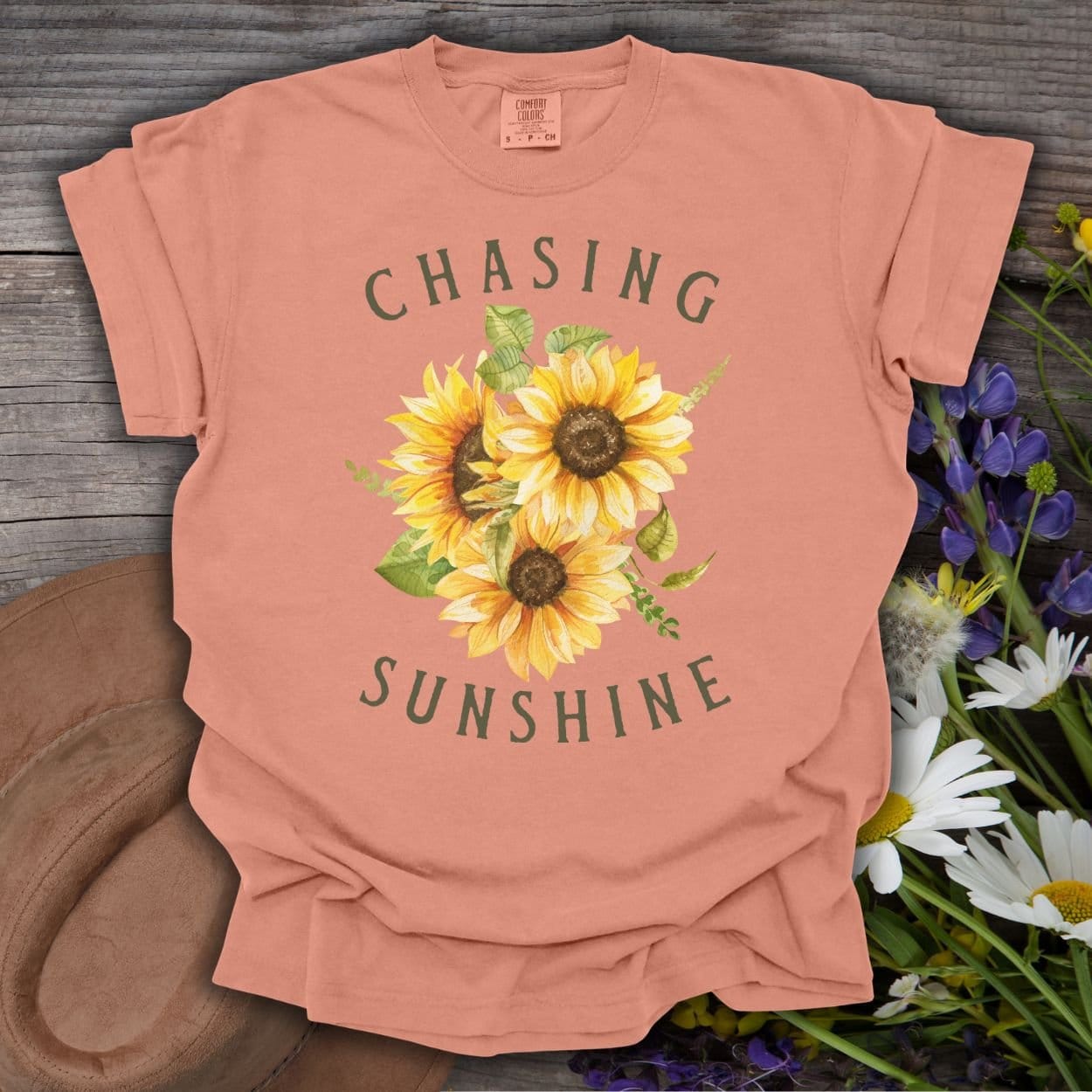 "Chasing Sunshine" Sunflower T-Shirt