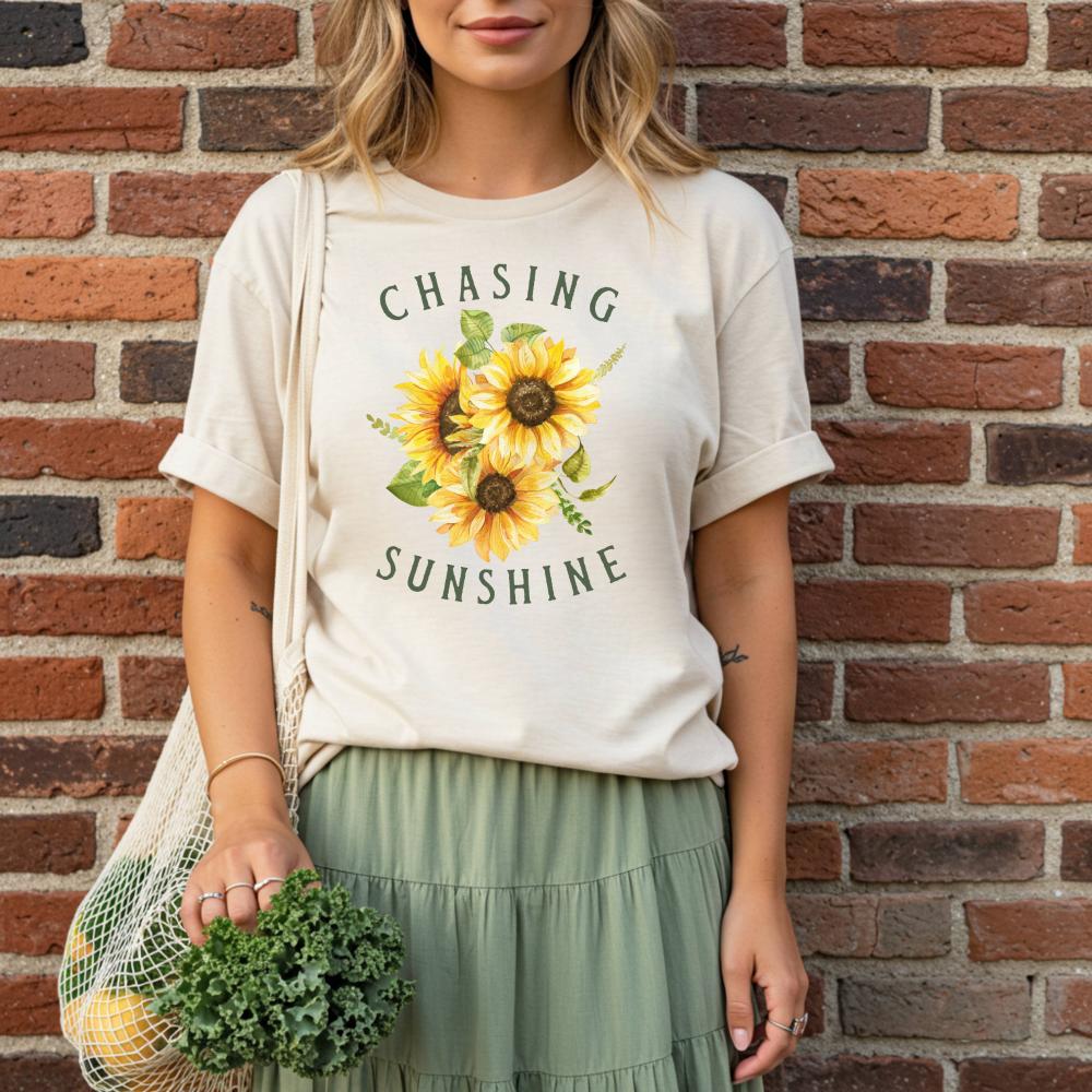"Chasing Sunshine" Sunflower T-Shirt