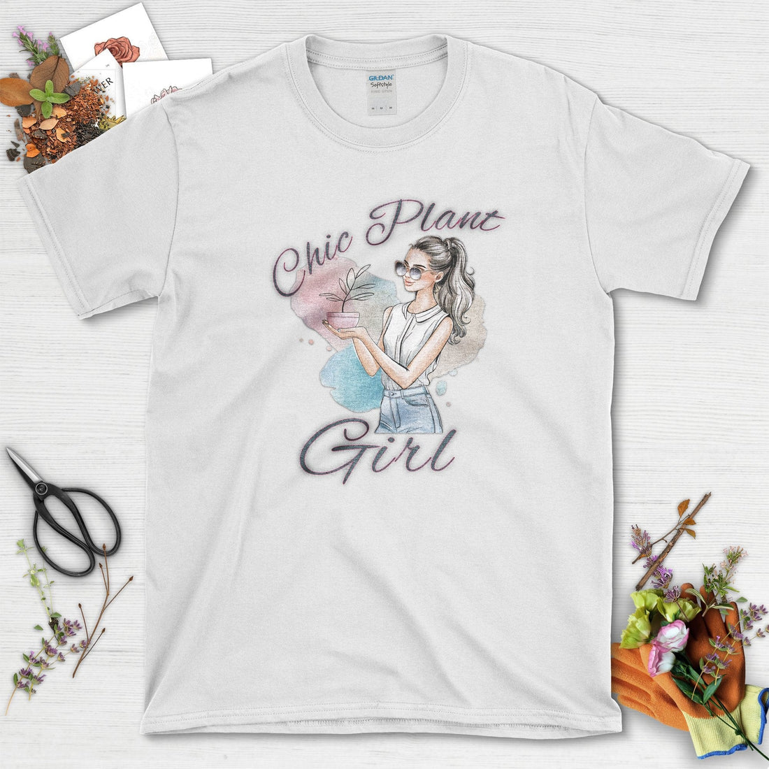 Chic Plant Girl T-Shirt