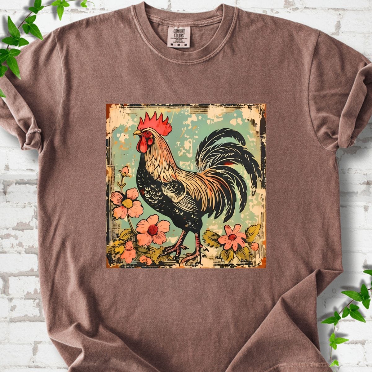 Chicken and Flowers T-Shirt