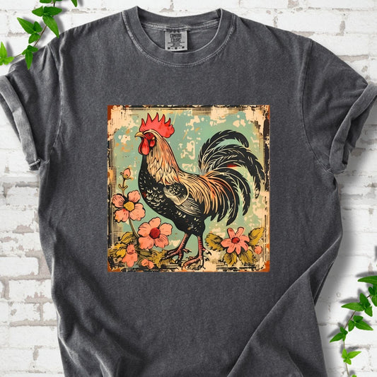 Chicken and Flowers T-Shirt