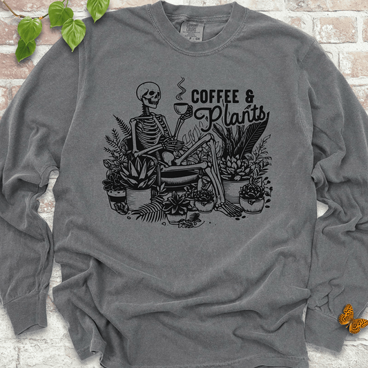 Coffee & Plants Skeleton Long Sleeves