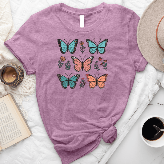 Colorful Butterflies Unisex Tee