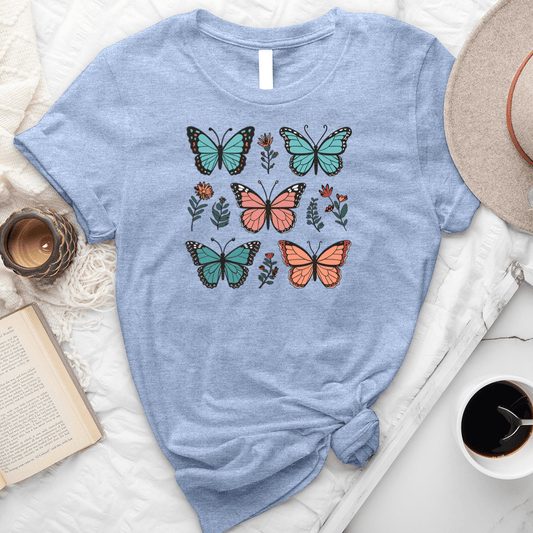 Colorful Butterflies Unisex Tee