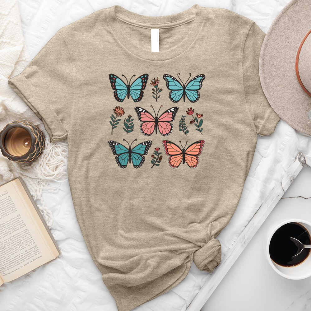 Colorful Butterflies Unisex Tee