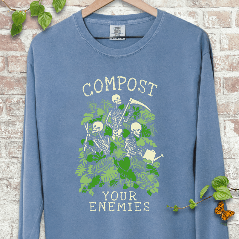 Compost Your Enemies Skeleton Long Sleeves