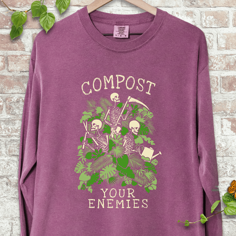 Compost Your Enemies Skeleton Long Sleeves