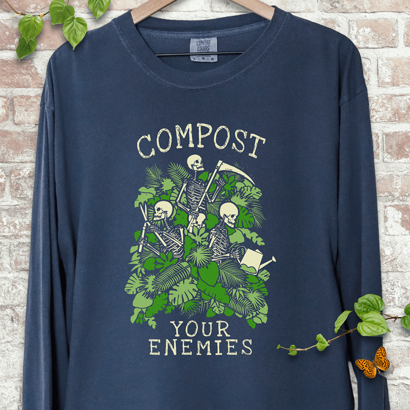 Compost Your Enemies Skeleton Long Sleeves