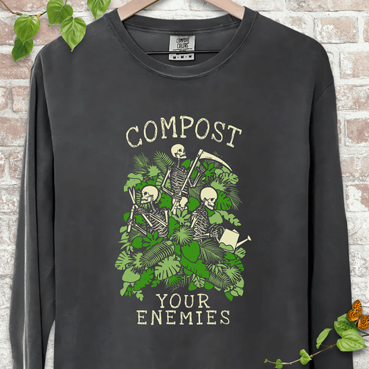 Compost Your Enemies Skeleton Long Sleeves