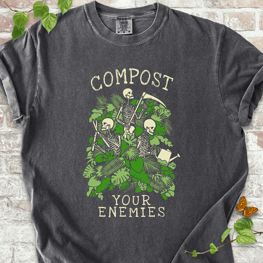 Compost Your Enemies Skeleton T-shirt