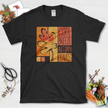 Cool Breeze Autumn Leaves T-Shirt