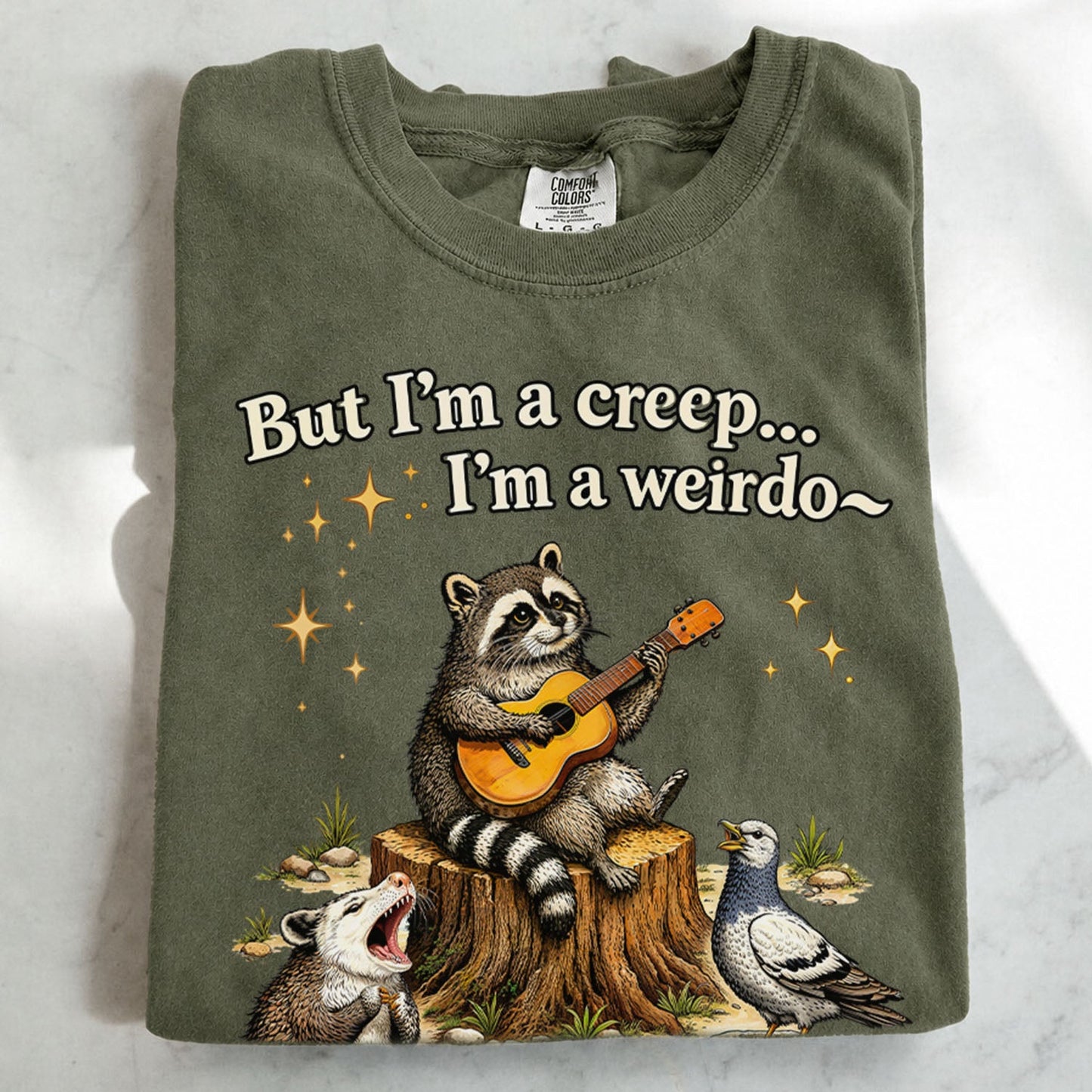 Raccoon But Im a Creep Im a Weirdo T-Shirt